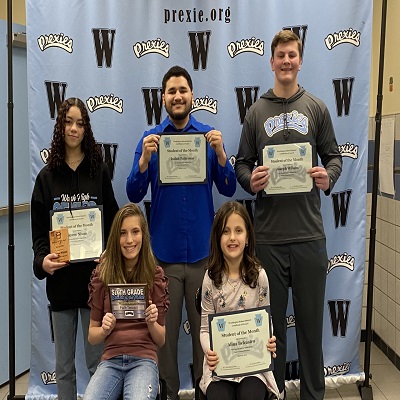 Students of the Month for March 2022